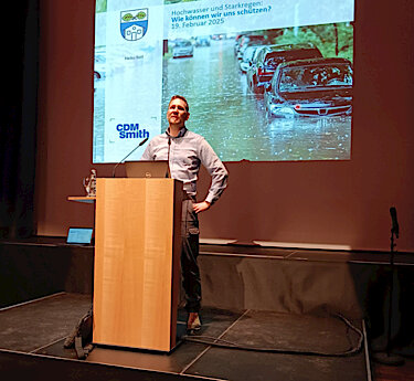 Informationsveranstaltung Hochwasser und Starkregen Februar 2025 Foto 3 Heiko Nöll Ingenieurbüro CDM Smith